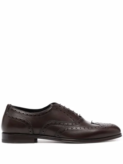 Scarosso Sapato brogue Judy de couro com cadarço