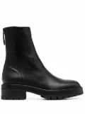 Aquazzura Saint Honore Combat almond-toe boots - Black