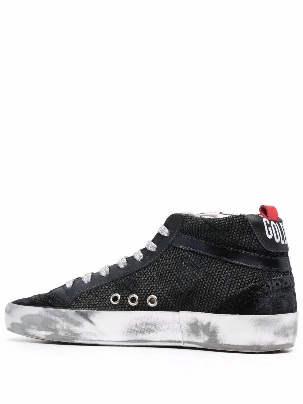фото Golden goose кеды mid-star с логотипом