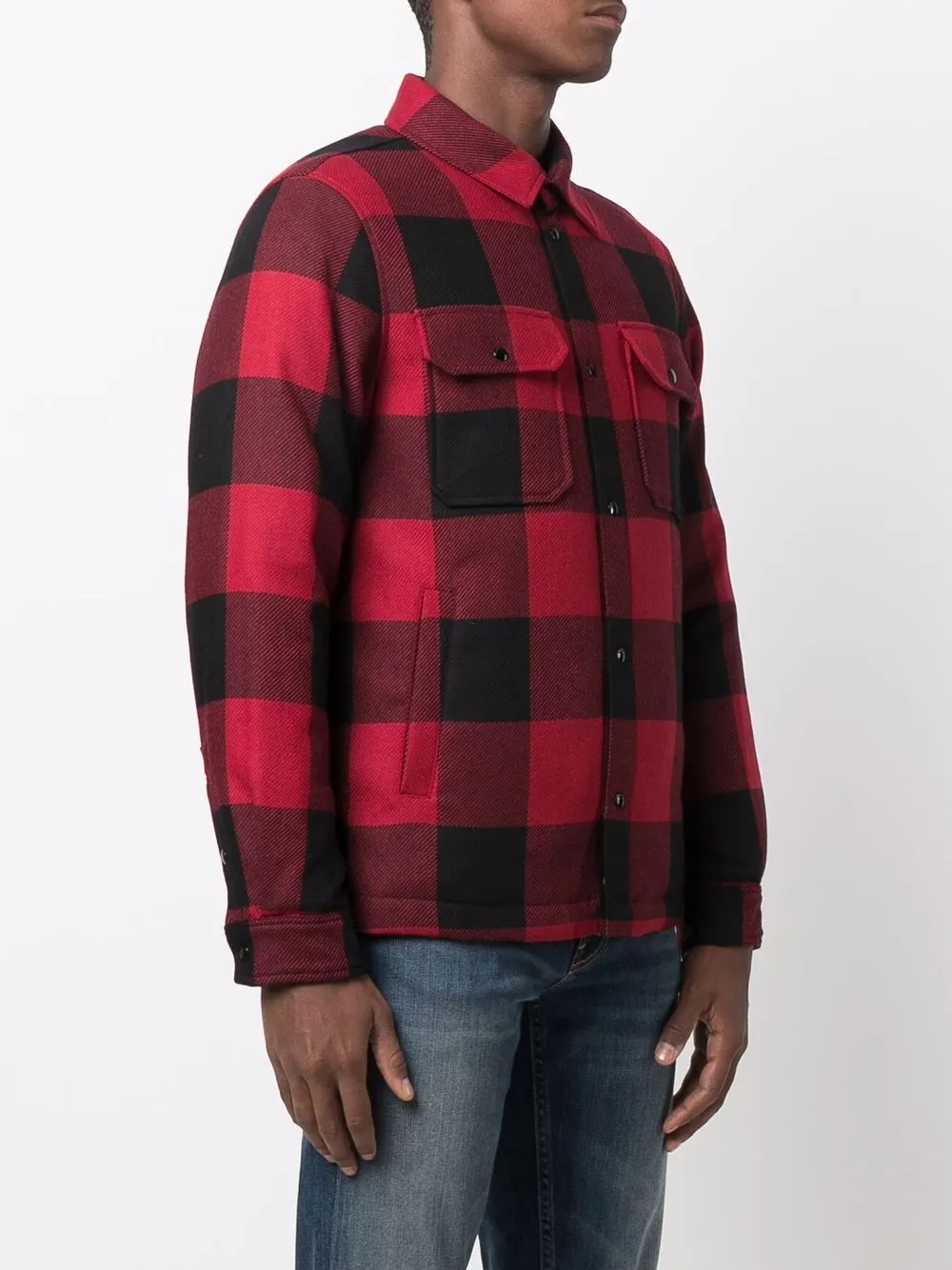 фото Woolrich фланелевая рубашка в клетку