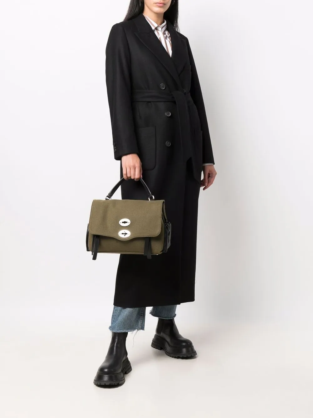 фото Zanellato сумка-тоут с откидным клапаном