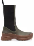 ATP Atelier knee-length leather boots - Green