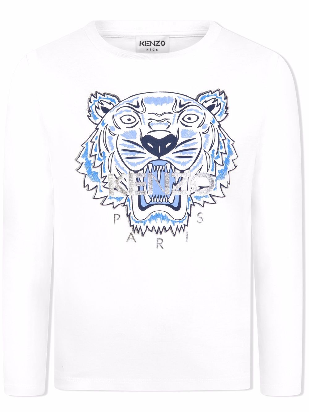 фото Kenzo kids топ tiger с длинными рукавами