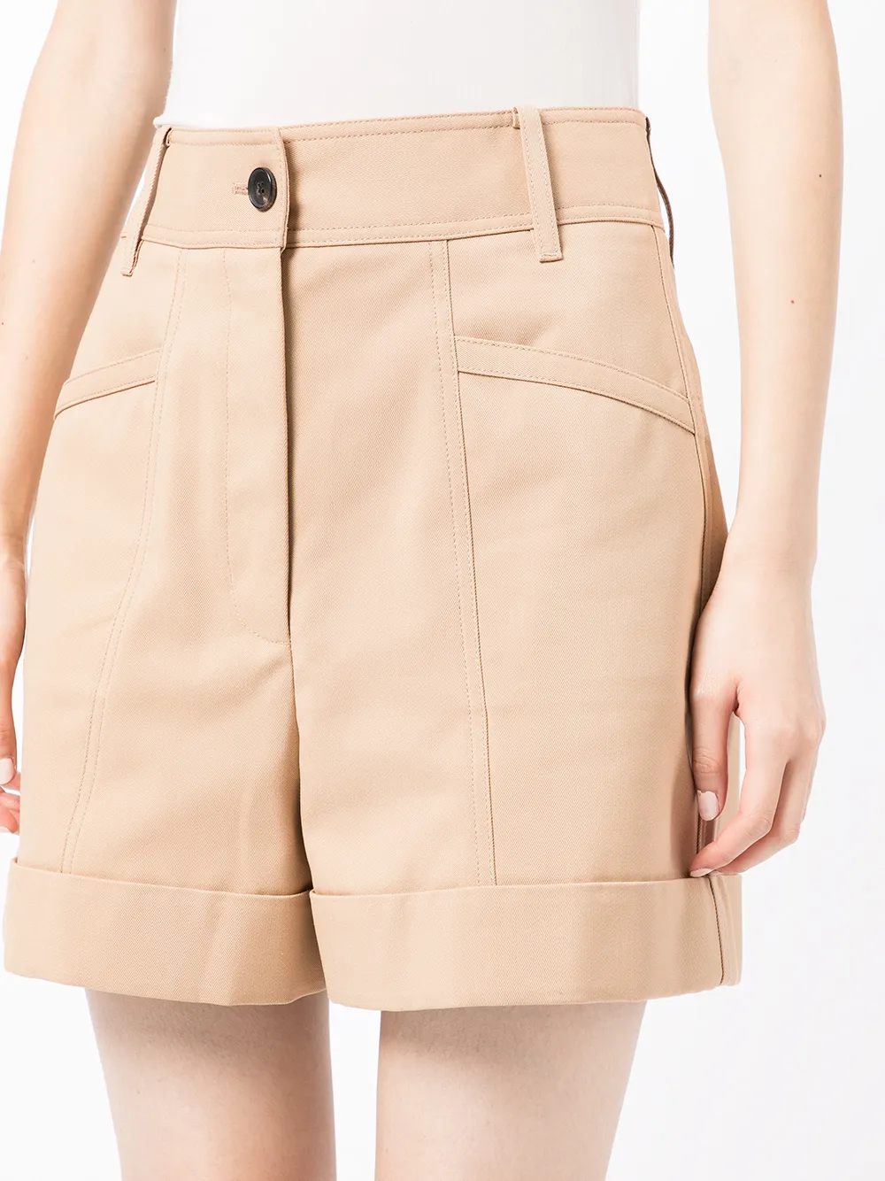 фото Victoria beckham шорты utilit широкого кроя
