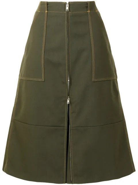 AMBUSH A-line midi skirt