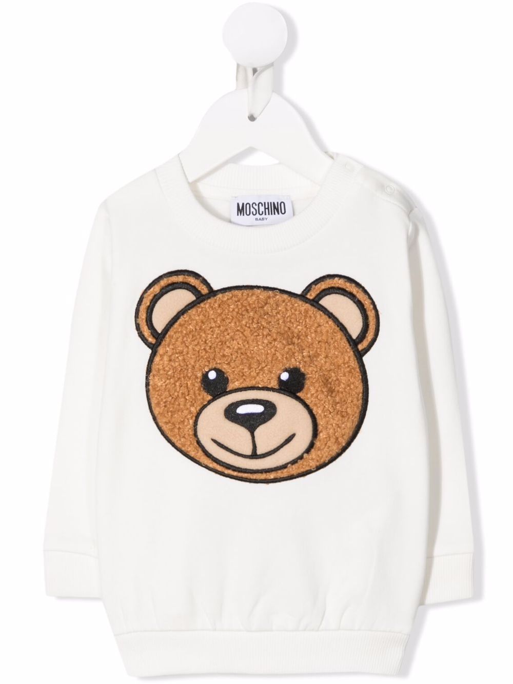 фото Moschino kids толстовка с вышивкой teddy bear