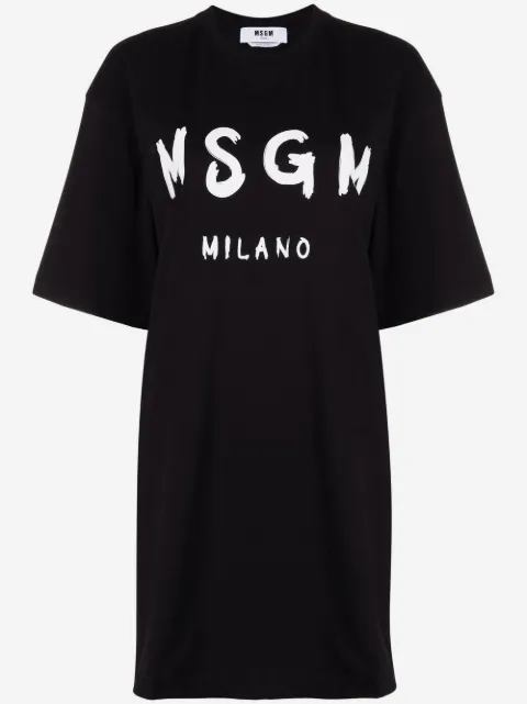 MSGM logo-printed T-shirt dress