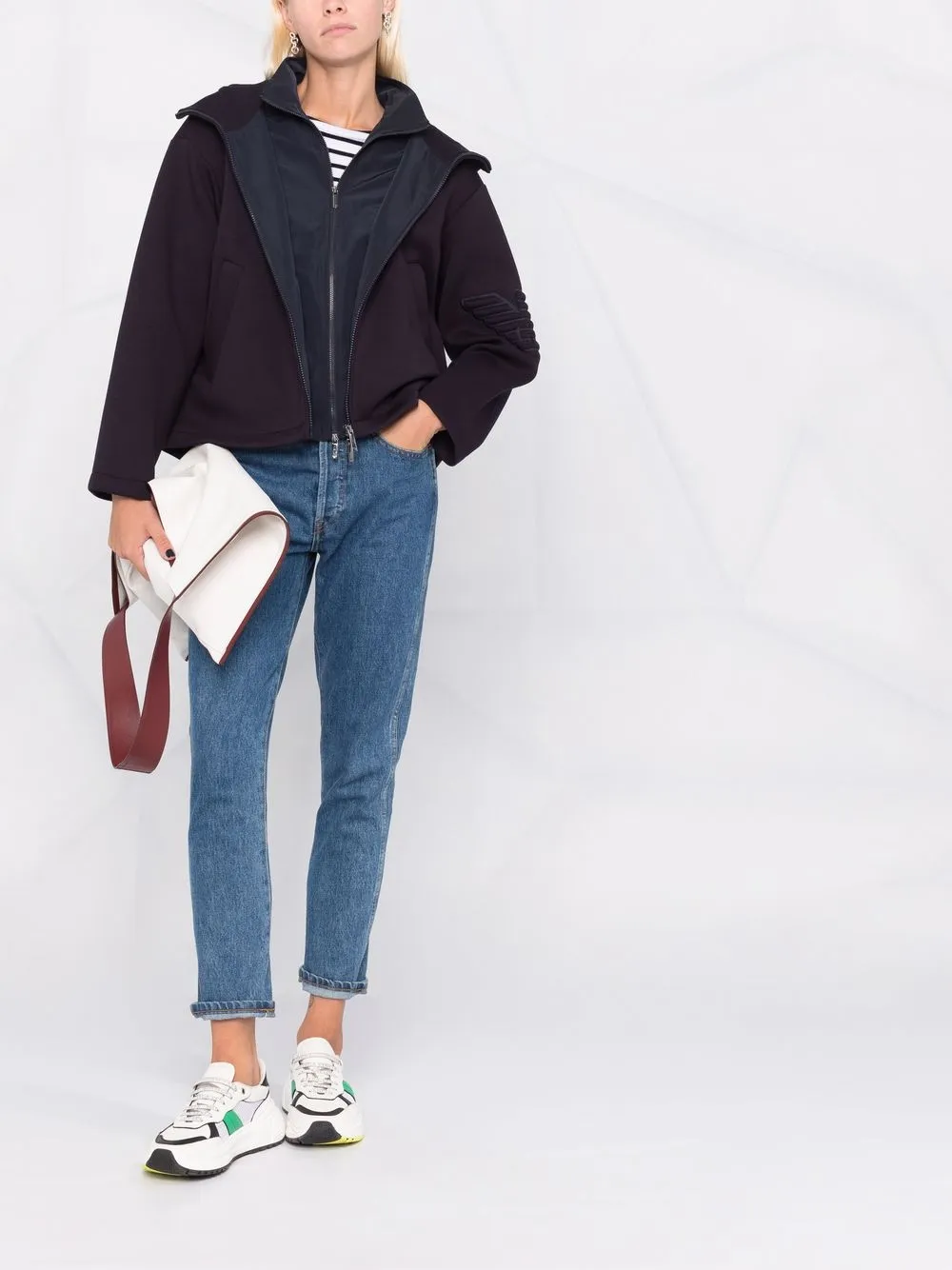 фото Emporio armani укороченная куртка на молнии