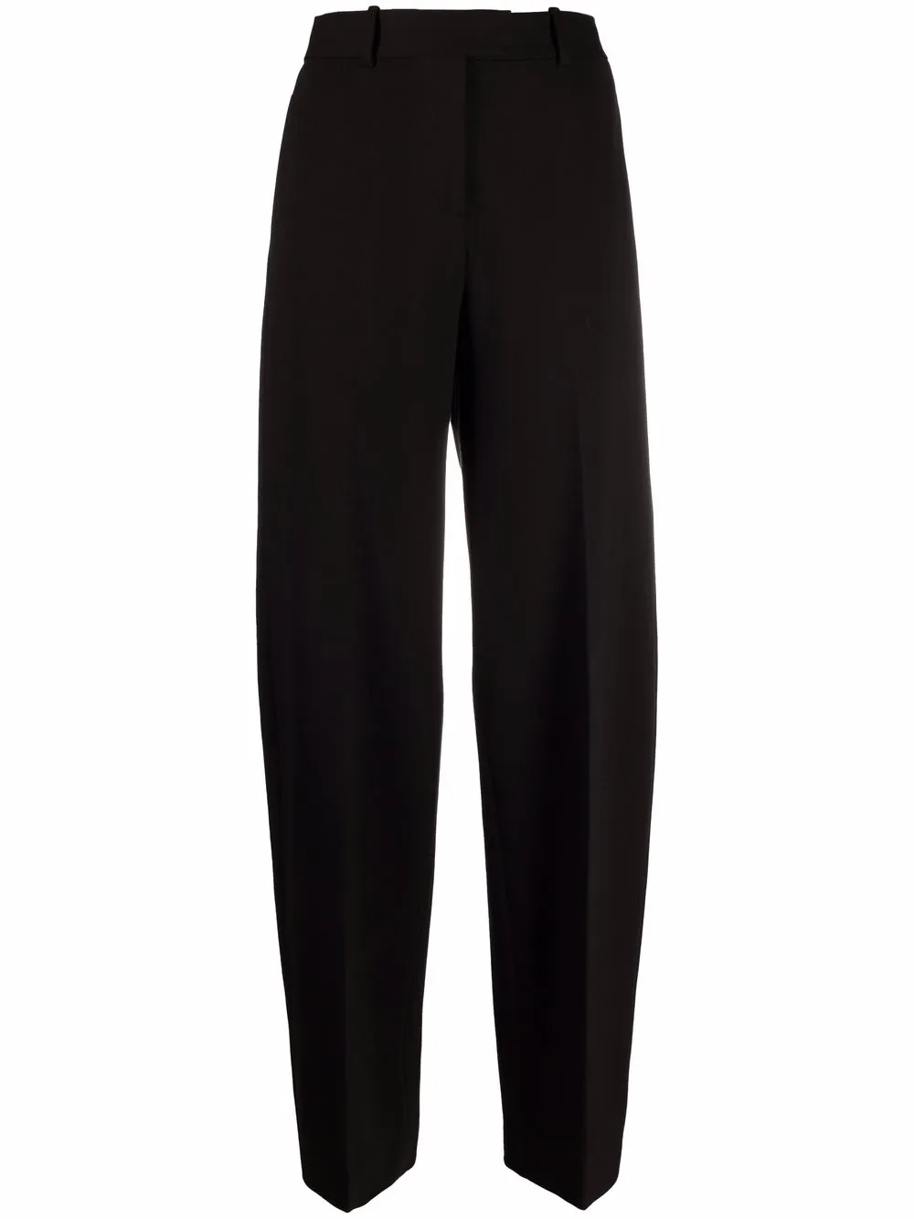 

The Attico pantalones anchos con tiro alto - Negro