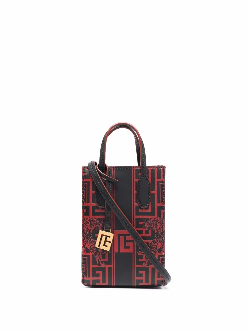 

Balmain XS Chinese New Year folded shopping bag - Negro