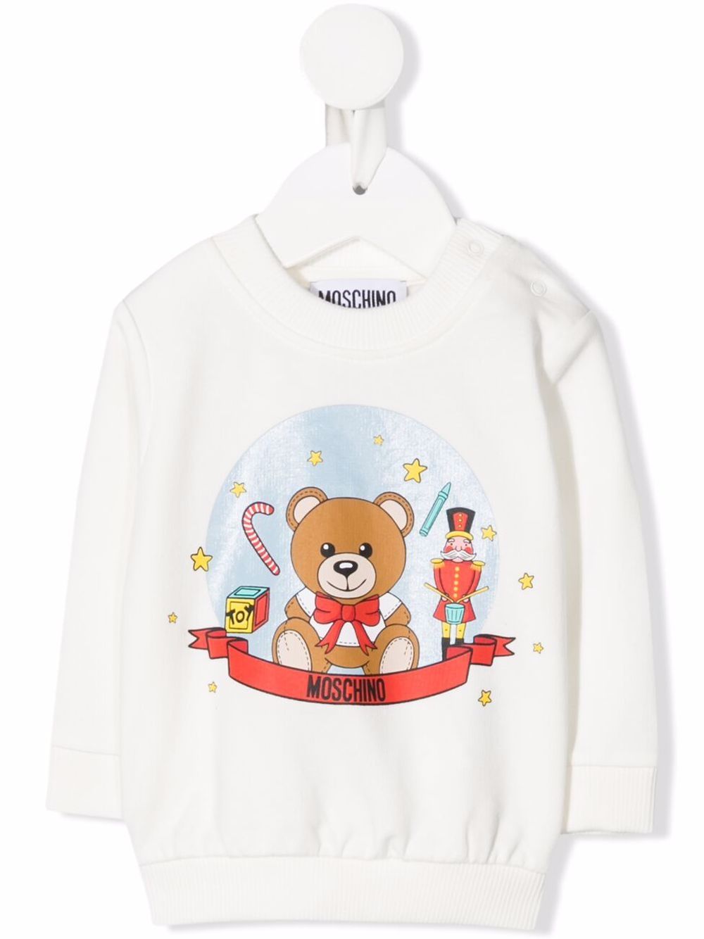 фото Moschino kids толстовка с принтом teddy bear