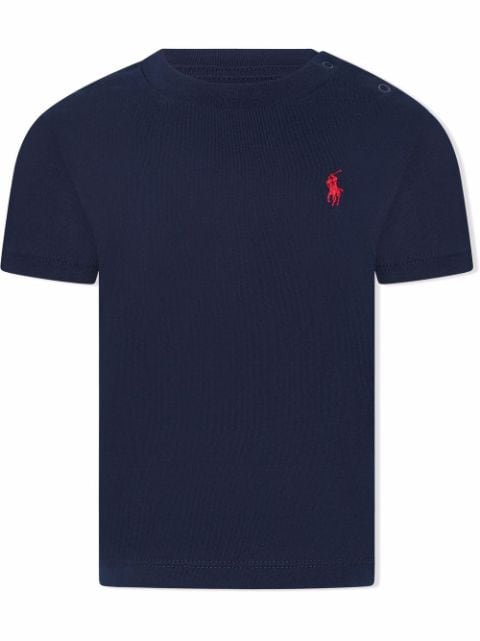 Blu Farfetch Bambino Abbigliamento Top e t-shirt T-shirt Polo Top con ricamo 
