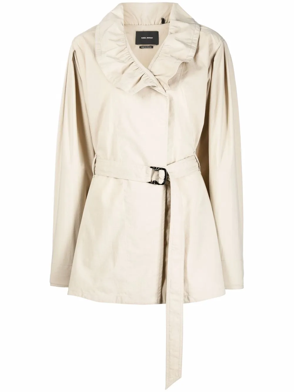 Image 1 of Isabel Marant ruffle-panel trench coat