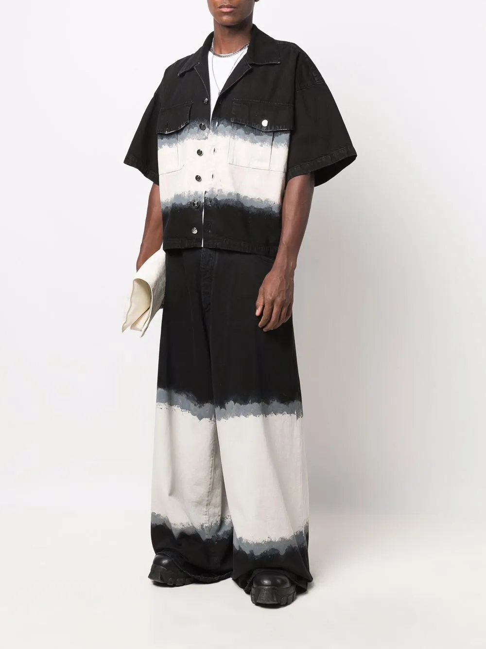 Balmain Jeans met wijde pijpen - Zwart