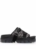 Balmain Ulysse monogram slides - Black