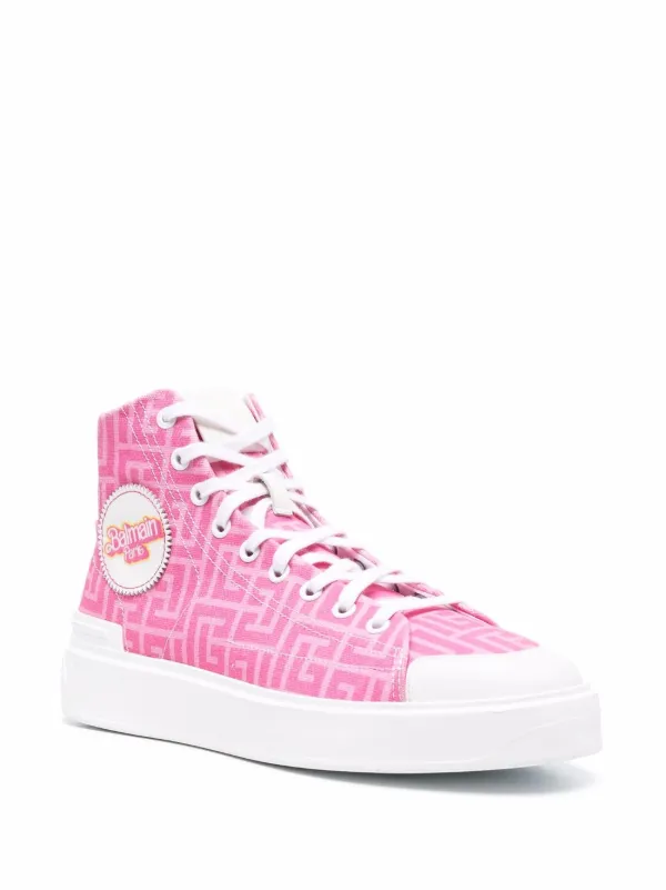 Balmain Tênis Cano Alto x Barbie B-Court - Farfetch