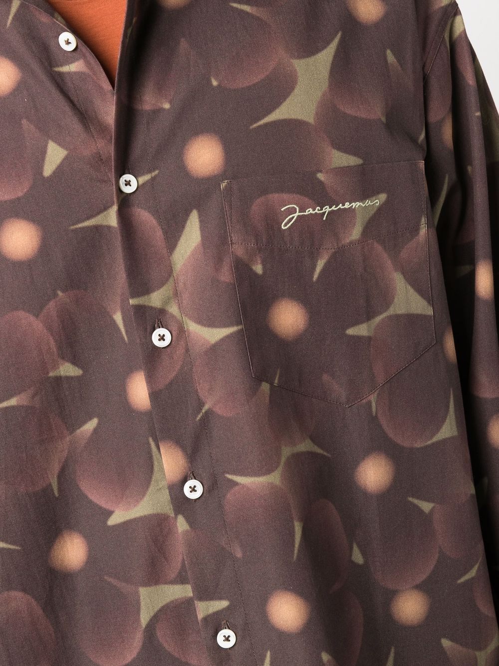 фото Jacquemus рубашка simon с цветочным принтом