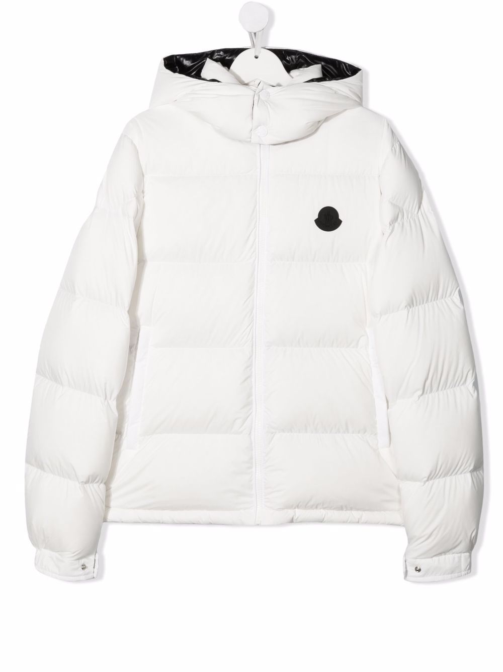 фото Moncler enfant пуховик с логотипом