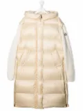 Moncler Enfant TEEN padded hooded down coat - Neutrals