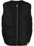 Heron Preston logo-tape padded gilet - Black