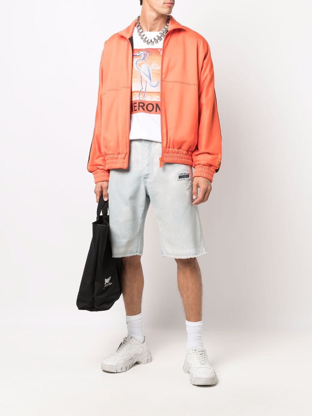 Heron Preston Denim shorts - Grijs