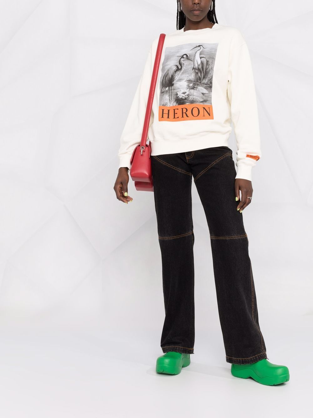 Heron Preston Sweater met print - Wit