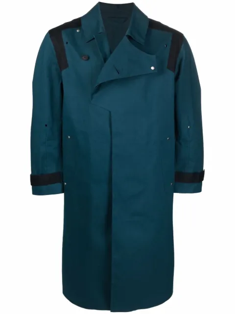 A-COLD-WALL* logo-badge longline trench coat