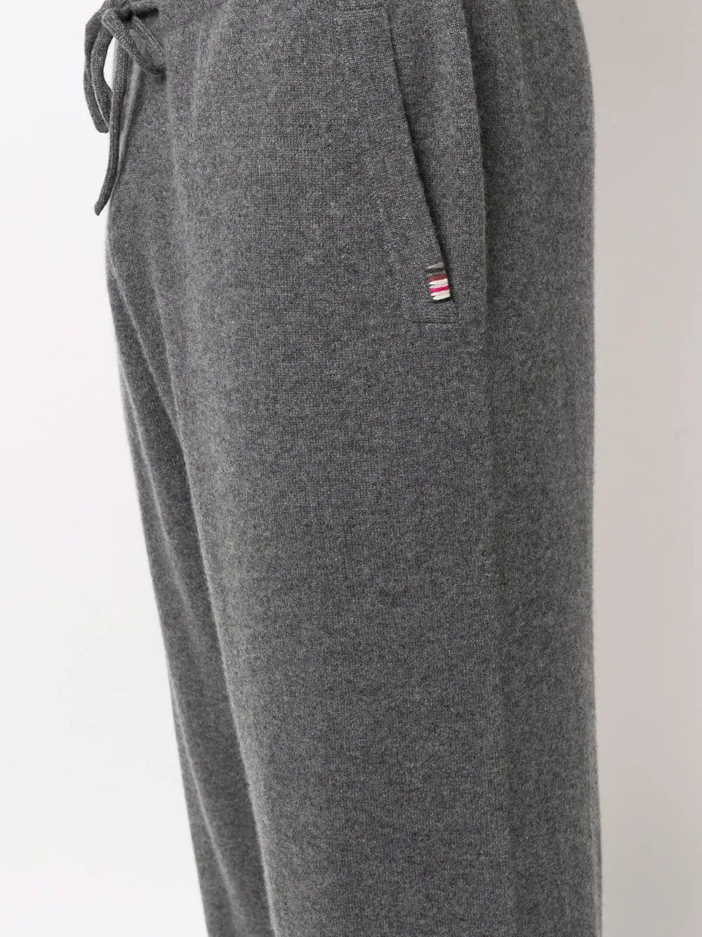 Cashmere-Blend Straight Leg Track Trousers