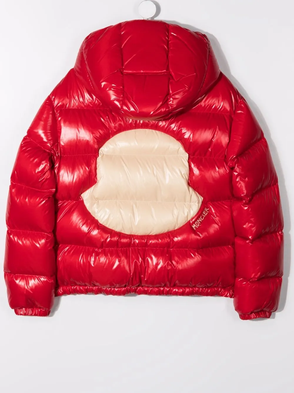 фото Moncler enfant пуховик с логотипом