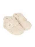 UGG Kids touch-strap textured booties - White