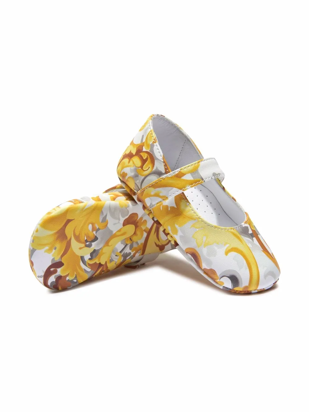 фото Versace kids балетки с принтом baroccoflage