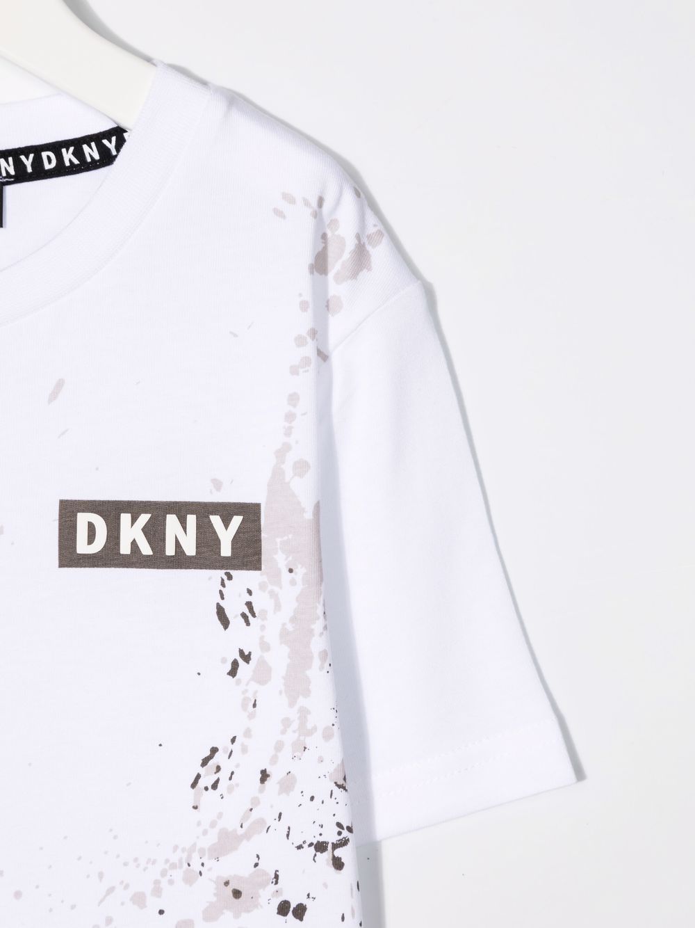 фото Dkny kids футболка с эффектом разбрызганной краски