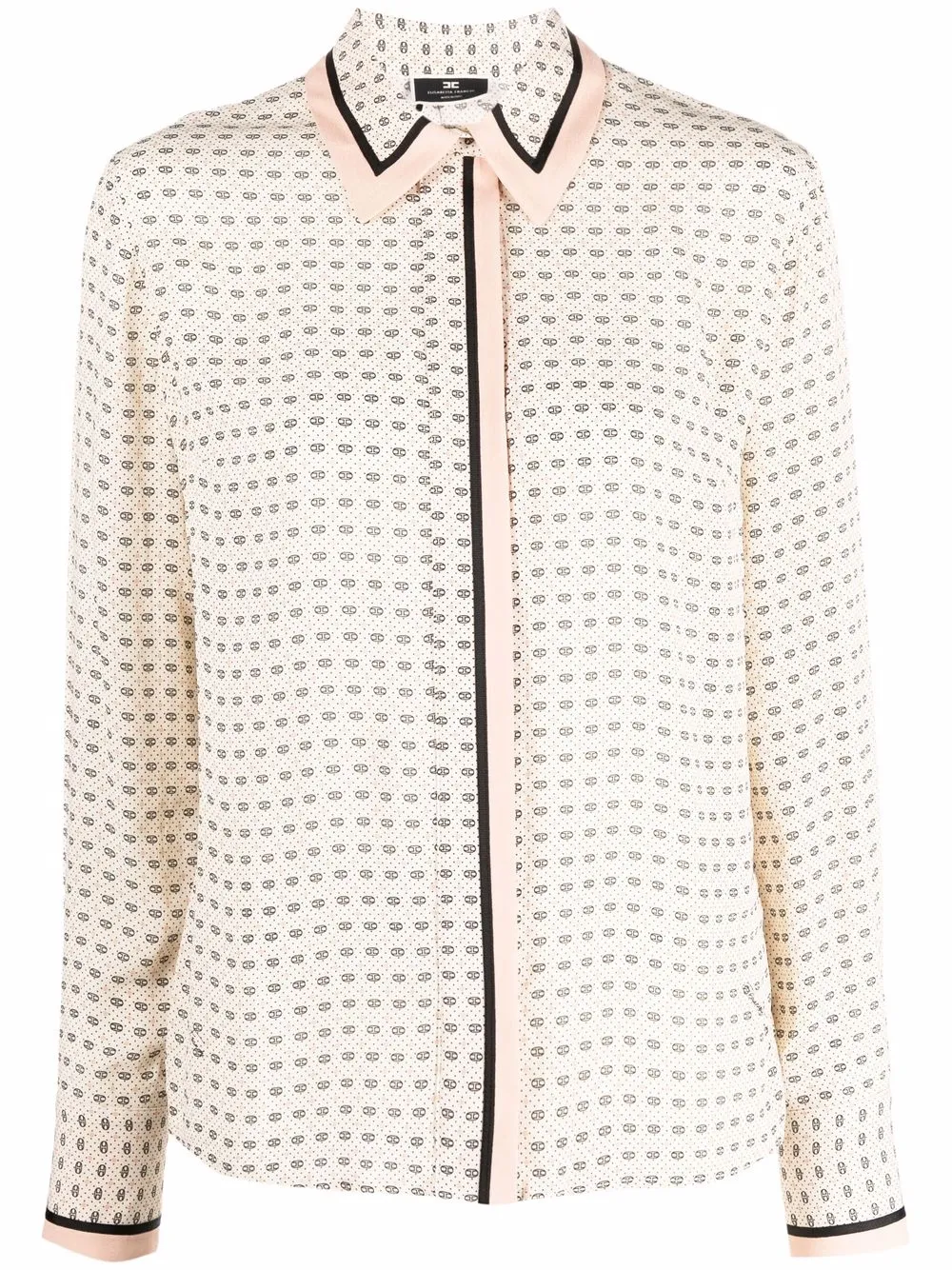 Afbeelding 1 van Elisabetta Franchi Blouse met geborduurd logo