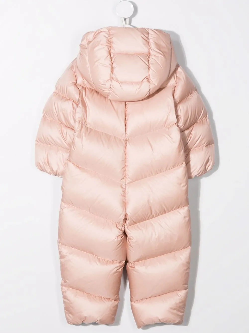 фото Moncler enfant дутый комбинезон в стиле колор-блок