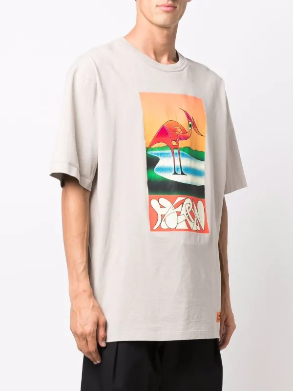 贈り物 美品 HERON PRESTON ロンT 長袖Tシャツ メンズＭサイズ