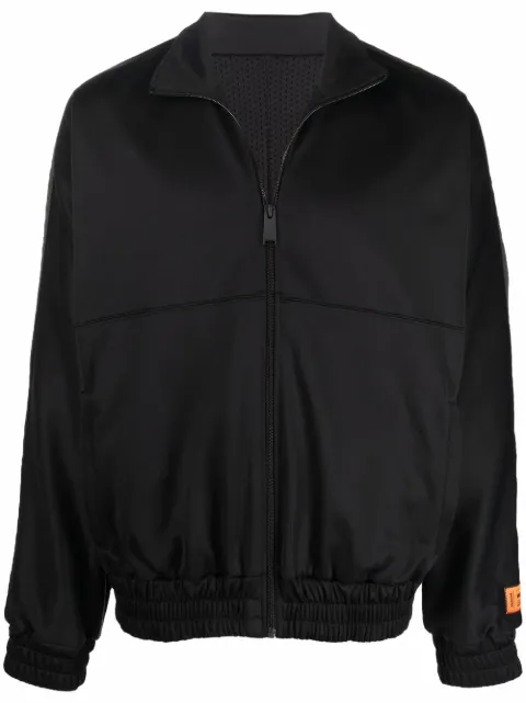 Heron Preston logo-stripe zipped track jacket