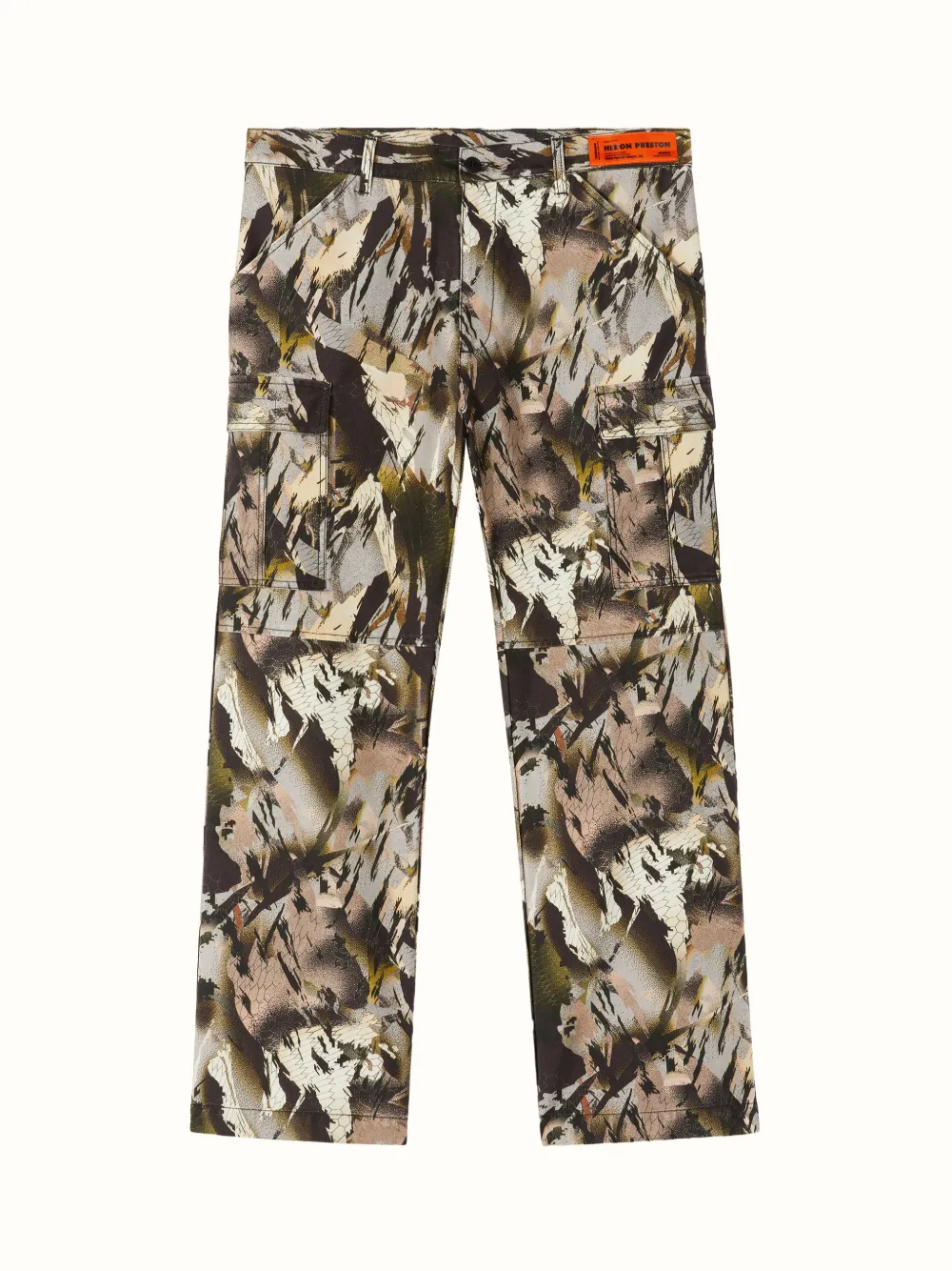 CAMO CARGO POCKET BAGGY PANTS | HERON PRESTON