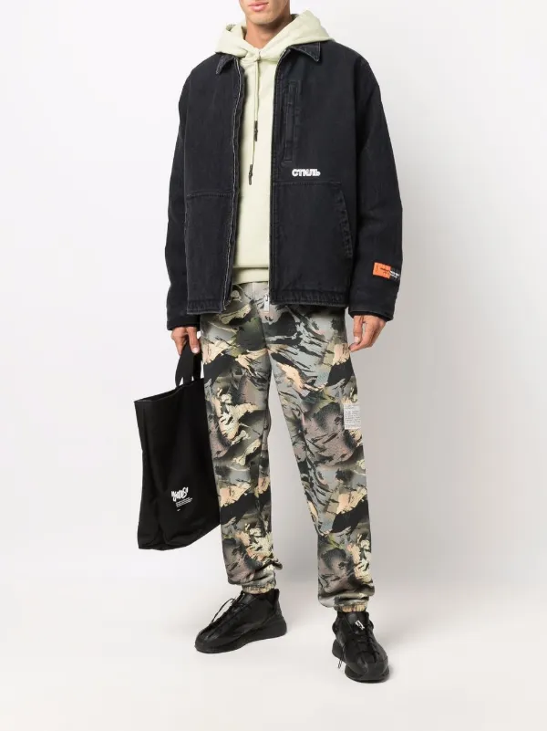 パンツ Heron Preston cargo camo pants Heron Preston - Ctnmb Orange Camo Cargo Pants | HBX