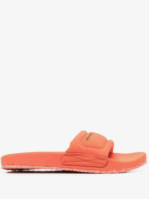 Heron Preston logo-patch slip-on slides