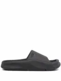 Heron Preston square-toe moulded slides - Black