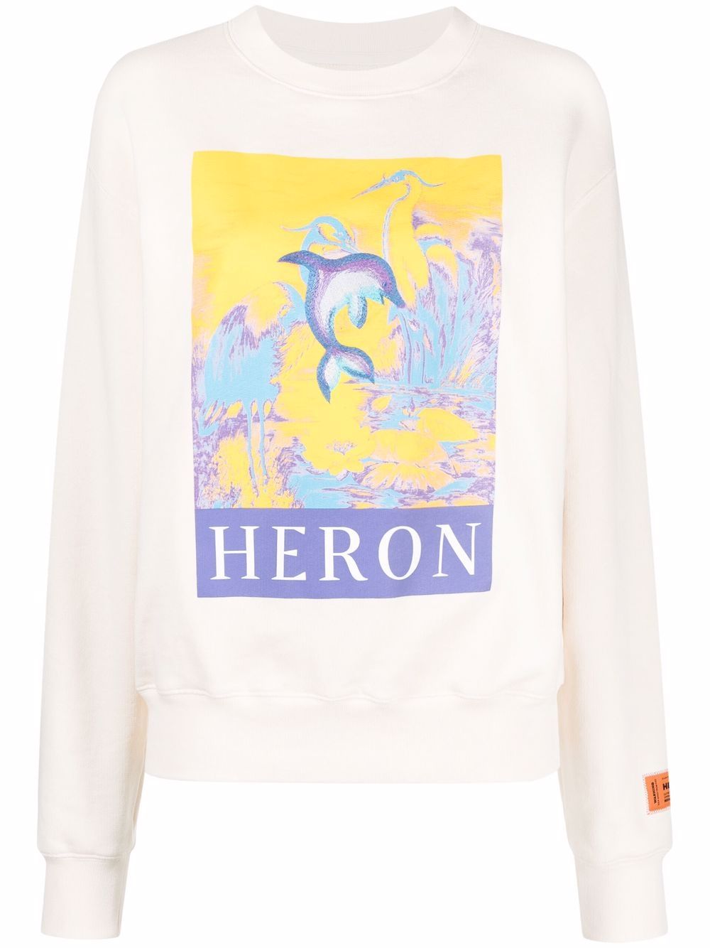 

Heron Preston sudadera con estampado Heron - Blanco