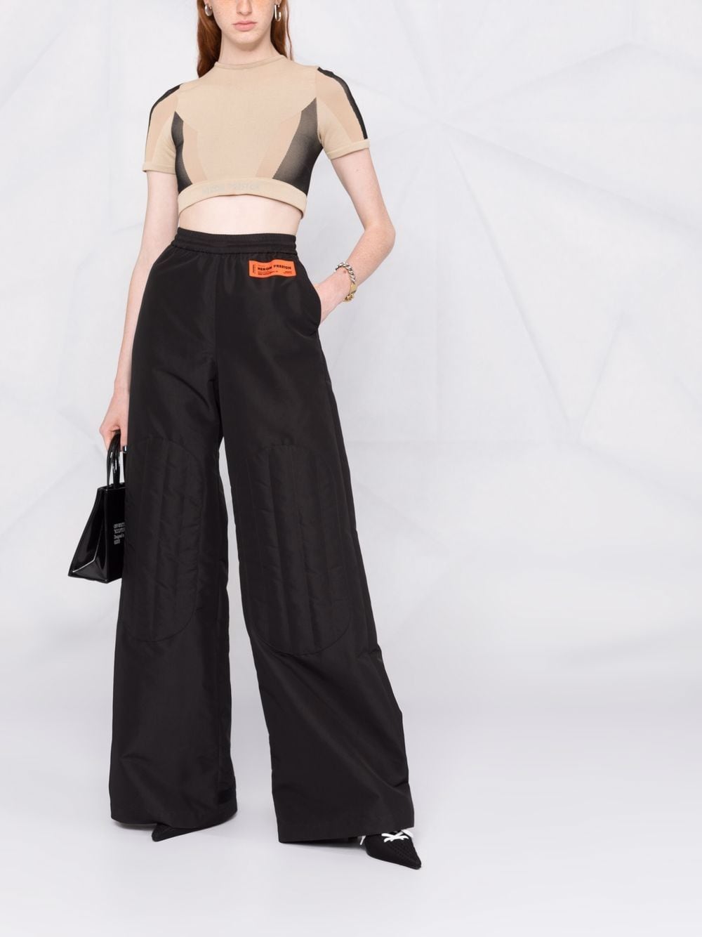 Heron Preston Broek met logopatch - Zwart