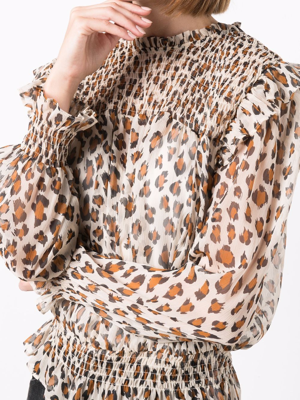 фото Twinset блузка с леопардовым принтом