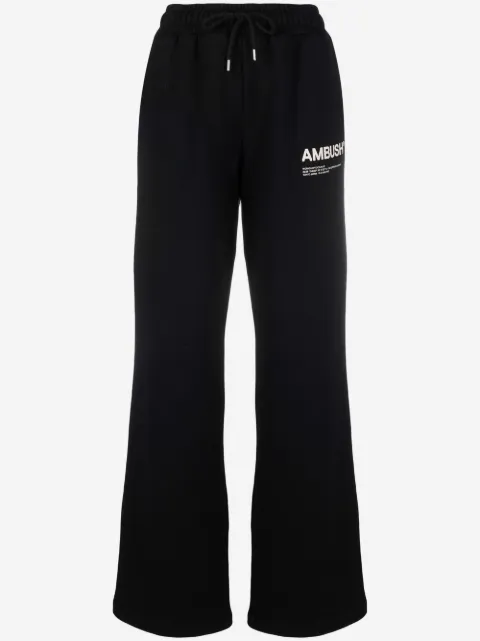 AMBUSH logo-print fleece track pants