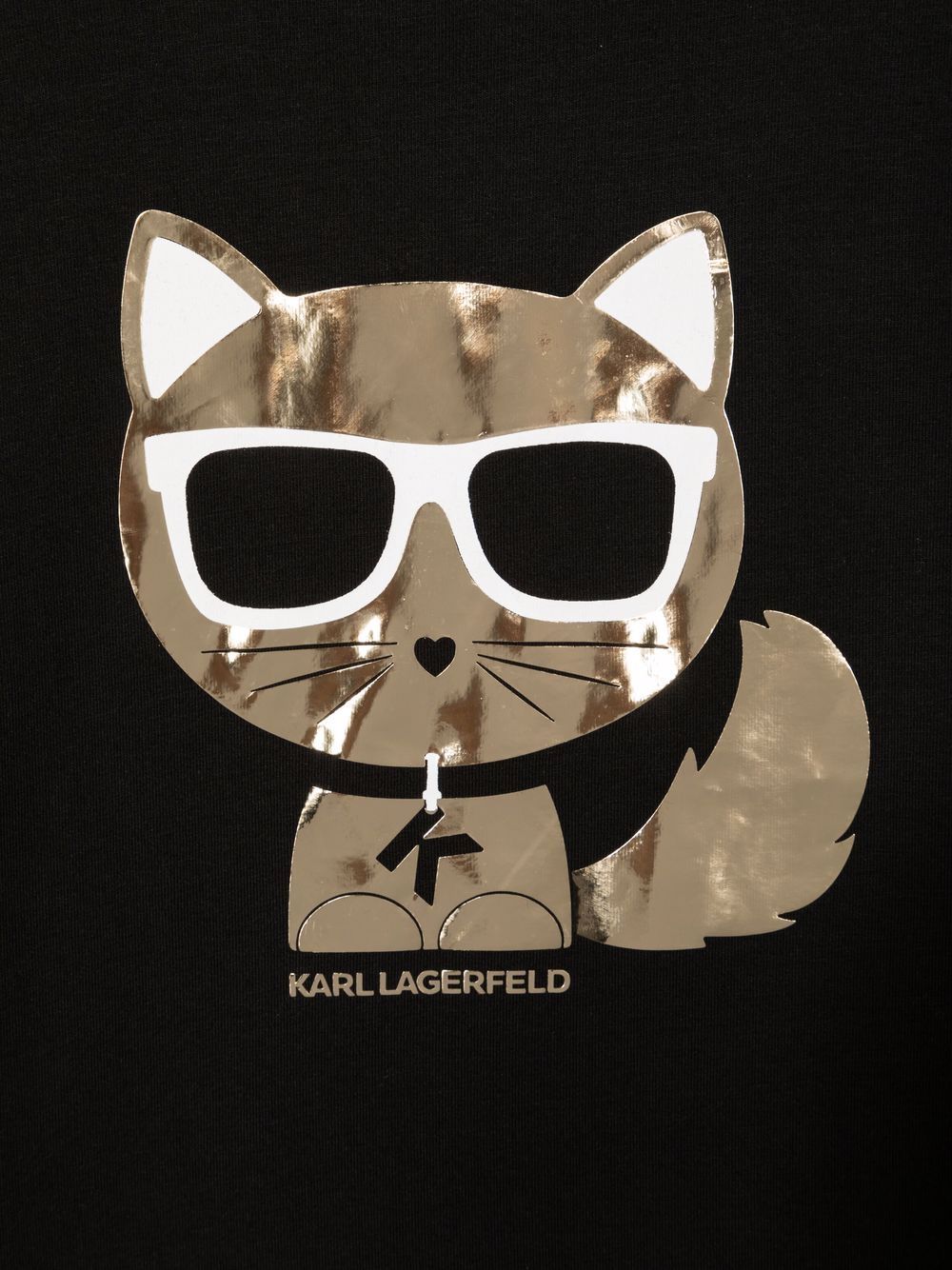 фото Karl lagerfeld kids футболка с длинными рукавами и принтом k/choupette