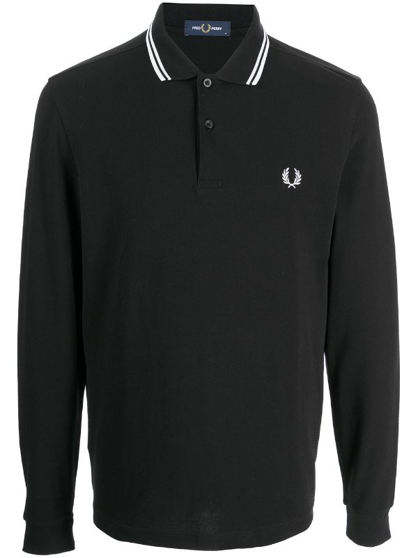 Fred Perry embroidered-logo Cotton Polo Shirt - Farfetch