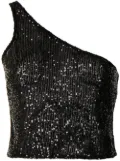 In The Mood For Love Elin asymmetric top - Black