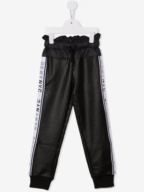 Dkny Kids pants con cintura paperbag