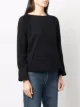 Emporio Armani quilted pouch-pocket knitted top