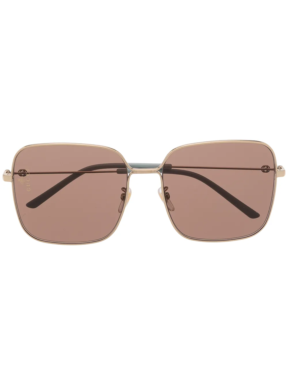 

Gucci Eyewear lentes de sol con armazón cuadrada - Marrón